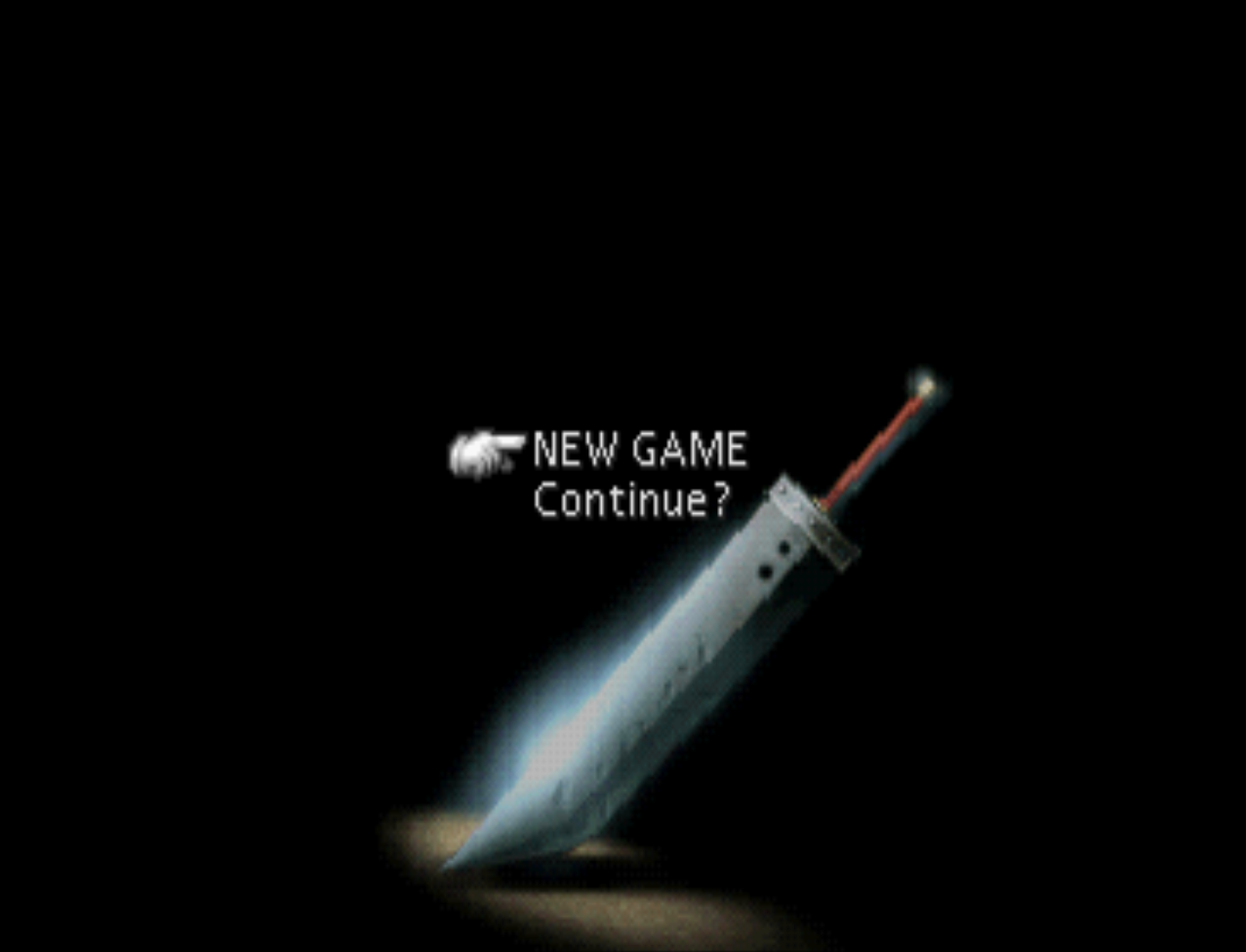 Final Fantasy VII Title Screen